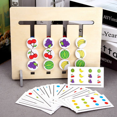 EcoToys PuzzlePro | Juego de rompecabezas educativo de madera - Juguete de pensamiento lógico para niños
